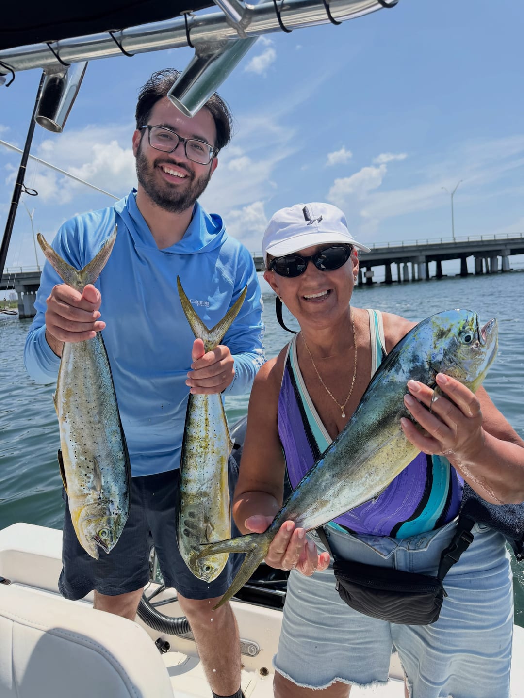 Nice mahi for Tomas and his mom today