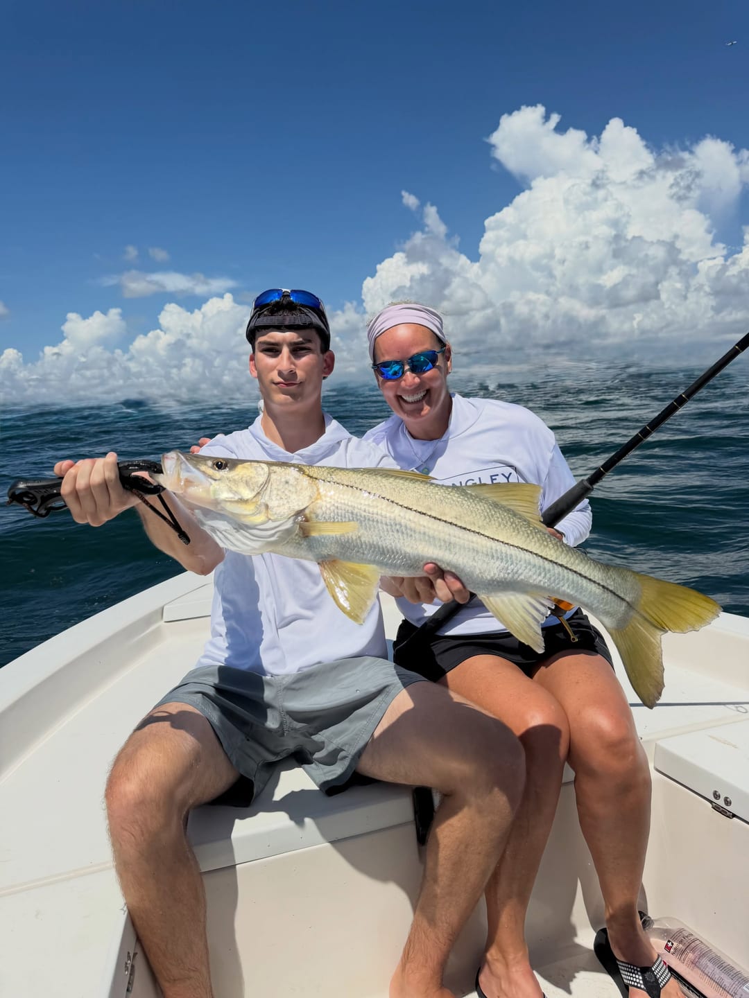 Jumbo snook for Ryan and Erin that released safely